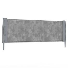 Vakverdeelschot voor oude type legbord, verzinkt, 2-punts, 140mm hoog, 600mm diep