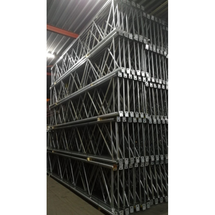 Dexion P90 palletstelling 6500x1100mm (max. 525 kg per pallet) GEBRUIKT