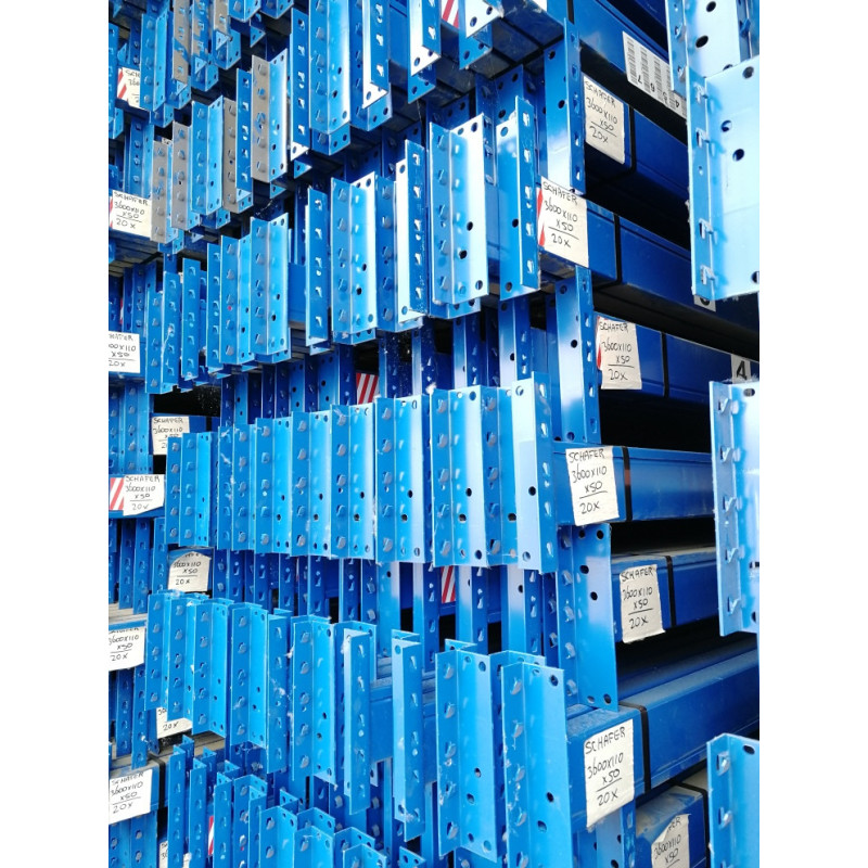 Ligger SSI/Schäfer PR600, type CE110, blauw, 3600 x 110 x 50mm (1900kg) GEBRUIKT